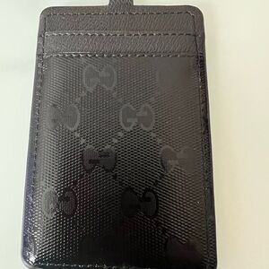 Black Signature Print Key & Card Holder Set